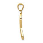Load image into Gallery viewer, 14K Yellow Gold Polished Survivor Ribbon Pendant