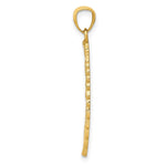 Load image into Gallery viewer, 14K Yellow Gold Polished & Textured Angel Wing Pendant