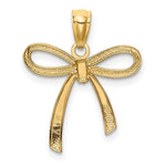 Load image into Gallery viewer, 14K Yellow Gold Polished Small Ribbon Bow Pendant