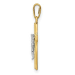 Load image into Gallery viewer, 14K Two-Tone Gold Crucifix Pendant