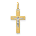 Load image into Gallery viewer, 14K Two-Tone Gold Crucifix Pendant
