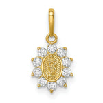 Load image into Gallery viewer, 14K Yellow Gold Our Lady of Guadalupe CZ Pendant
