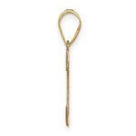 Load image into Gallery viewer, 14K Yellow Gold Polished Etched Letter C Initial Pendant