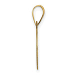 Load image into Gallery viewer, 14K Yellow Gold Polished Etched Letter D Initial Pendant