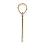 Load image into Gallery viewer, 14K Yellow Gold Polished Etched Letter J Initial Pendant