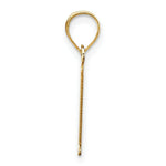 Load image into Gallery viewer, 14K Yellow Gold Polished Etched Letter L Initial Pendant
