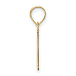 Load image into Gallery viewer, 14K Yellow Gold Polished Etched Letter M Initial Pendant