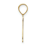 Load image into Gallery viewer, 14K Yellow Gold Polished Etched Letter N Initial Pendant