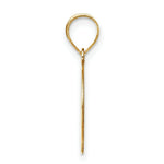 Load image into Gallery viewer, 14K Yellow Gold Polished Etched Letter O Initial Pendant