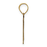 Load image into Gallery viewer, 14K Yellow Gold Polished Etched Letter R Initial Pendant