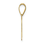 Load image into Gallery viewer, 14K Yellow Gold Polished Script Letter A Initial Pendant