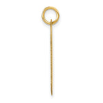 Load image into Gallery viewer, 14K Yellow Gold Polished Letter C Initial Dog Tag Pendant