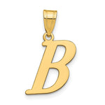 Load image into Gallery viewer, 14K Yellow Gold Polished Letter B Initial Pendant