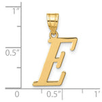 Load image into Gallery viewer, 14K Yellow Gold Polished Letter E Initial Pendant