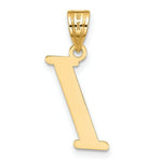 Load image into Gallery viewer, 14K Yellow Gold Polished Letter I Initial Pendant