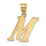 Load image into Gallery viewer, 14K Yellow Gold Polished Letter M Initial Pendant