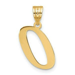 Load image into Gallery viewer, 14K Yellow Gold Polished Letter O Initial Pendant
