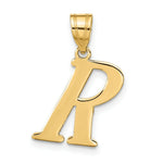 Load image into Gallery viewer, 14K Yellow Gold Polished Letter R Initial Pendant