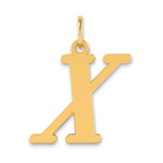 Load image into Gallery viewer, 14K Yellow Gold Polished Letter X Initial Pendant