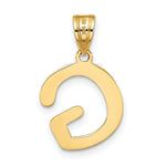 Load image into Gallery viewer, 14K Yellow Gold Polished Bubble Letter G Initial Pendant