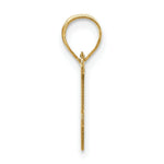 Load image into Gallery viewer, 14K Yellow Gold Polished Bubble Letter J Initial Pendant