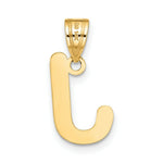 Load image into Gallery viewer, 14K Yellow Gold Polished Bubble Letter J Initial Pendant