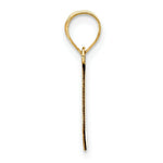 Load image into Gallery viewer, 14K Yellow Gold Polished Bubble Letter L Initial Pendant