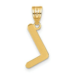 Load image into Gallery viewer, 14K Yellow Gold Polished Bubble Letter L Initial Pendant