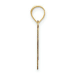 Load image into Gallery viewer, 14K Yellow Gold Polished Bubble Letter N Initial Pendant