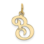 Load image into Gallery viewer, 14K Yellow Gold Initial Letter E Charm Pendant