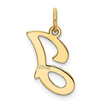 Load image into Gallery viewer, 14K Yellow Gold Initial Letter J Charm Pendant