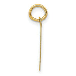 Load image into Gallery viewer, 14K Yellow Gold Initial Letter Q Charm Pendant