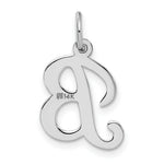 Load image into Gallery viewer, 14K White Gold Letter Initial B Charm Pendant