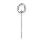 Load image into Gallery viewer, 14K White Gold Initial Letter C Charm Pendant