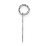 Load image into Gallery viewer, 14K White Gold Initial Letter D Charm Pendant