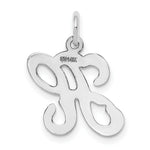 Load image into Gallery viewer, 14K White Gold Initial Letter H Charm Pendant