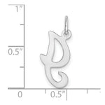 Load image into Gallery viewer, 14K White Gold Initial Letter I Charm Pendant