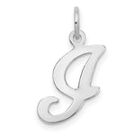 Load image into Gallery viewer, 14K White Gold Initial Letter I Charm Pendant