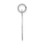 Load image into Gallery viewer, 14K White Gold Initial Letter O Charm Pendant