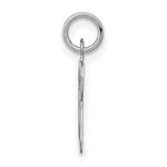Load image into Gallery viewer, 14K White Gold Initial Letter V Charm Pendant