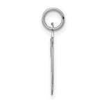 Load image into Gallery viewer, 14K White Gold Initial Letter W Charm Pendant