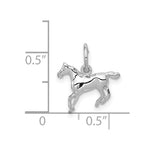 Load image into Gallery viewer, 14K White Gold Horse Charm