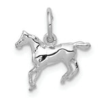 Load image into Gallery viewer, 14K White Gold Horse Charm