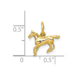 Load image into Gallery viewer, 14K Yellow Gold Polished Horse Charm