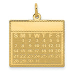 Load image into Gallery viewer, 14K Yellow Gold Monday the First Day Calendar Pendant