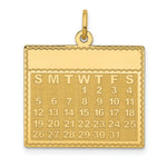Load image into Gallery viewer, 14K Yellow Gold Wednesday the First Day Calendar Pendant