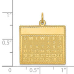 Load image into Gallery viewer, 14K Yellow Gold Thursday the First Day Calendar Pendant