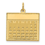 Load image into Gallery viewer, 14K Yellow Gold Friday the First Day Calendar Pendant