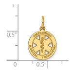 Load image into Gallery viewer, 14K Yellow Gold Small EMT Medical Charm