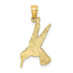 Load image into Gallery viewer, 14K Yellow Gold Hummingbird Pendant